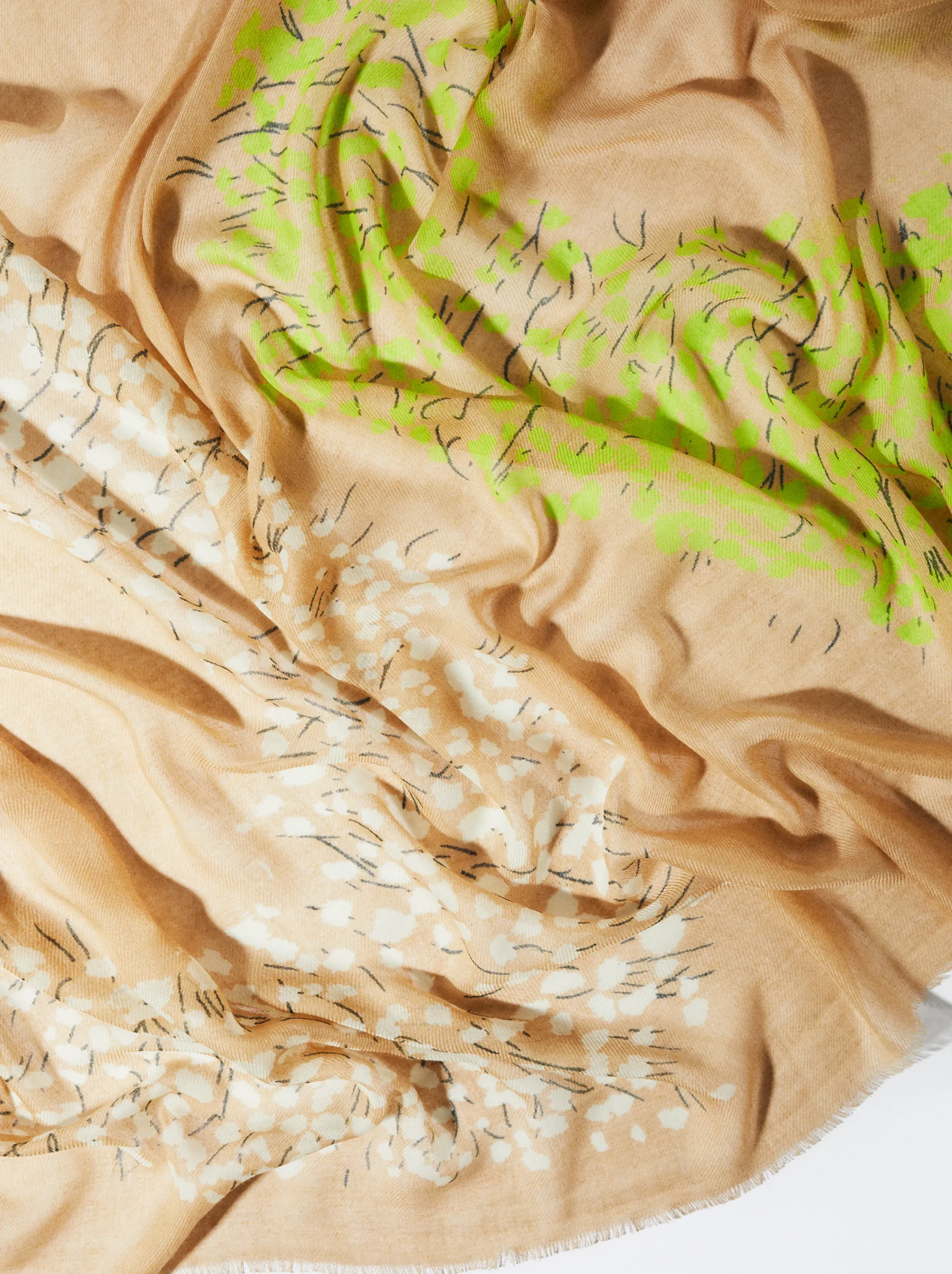 PARFOIS Pañuelo Con Estampado Beige Shop