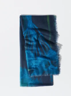 PARFOIS Pañuelo Con Estampado Azul Marino Shop