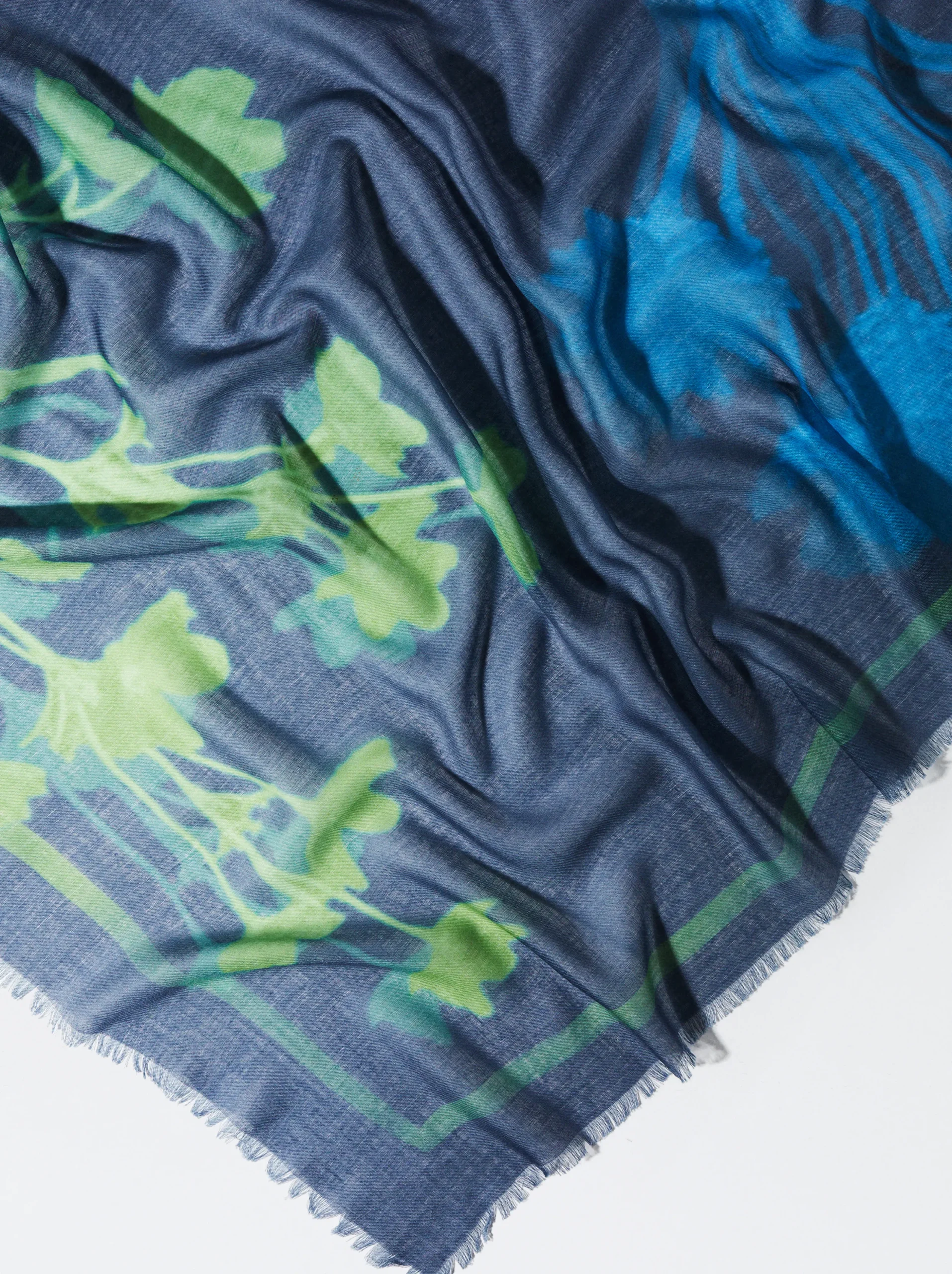 PARFOIS Pañuelo Con Estampado Azul Marino Shop