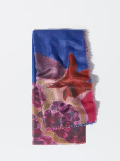 PARFOIS Pañuelo Con Estampado Azul Sale