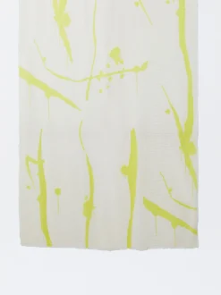 PARFOIS Pañuelo Con Estampado Amarillo Flash Sale