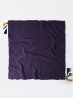 PARFOIS Pañuelo Cuadrado Arrugado Con Borlas Multicor Shop