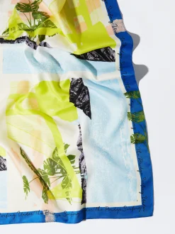 PARFOIS Pa&ntilde;uelo Cuadrado Estampado Verde Shop