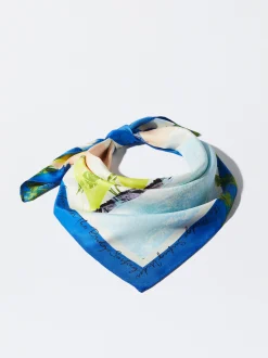 PARFOIS Pa&ntilde;uelo Cuadrado Estampado Verde Shop