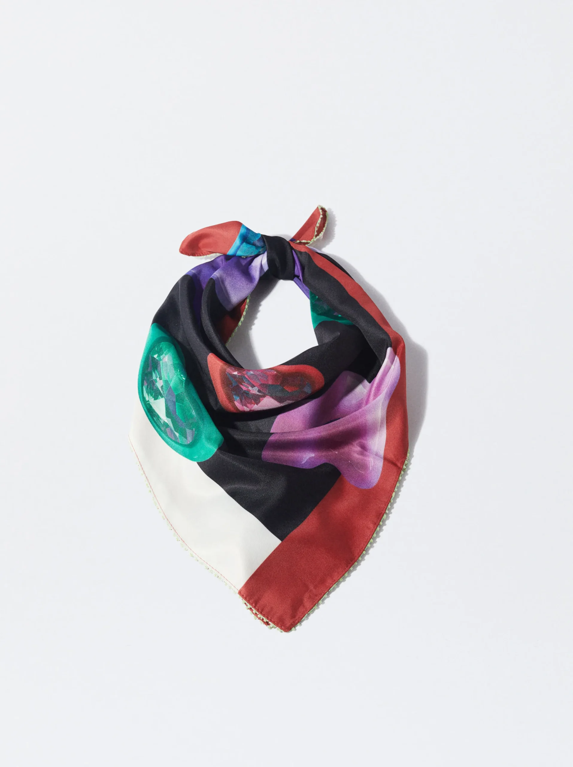 PARFOIS Pañuelo Cuadrado Estampado Multicor Discount