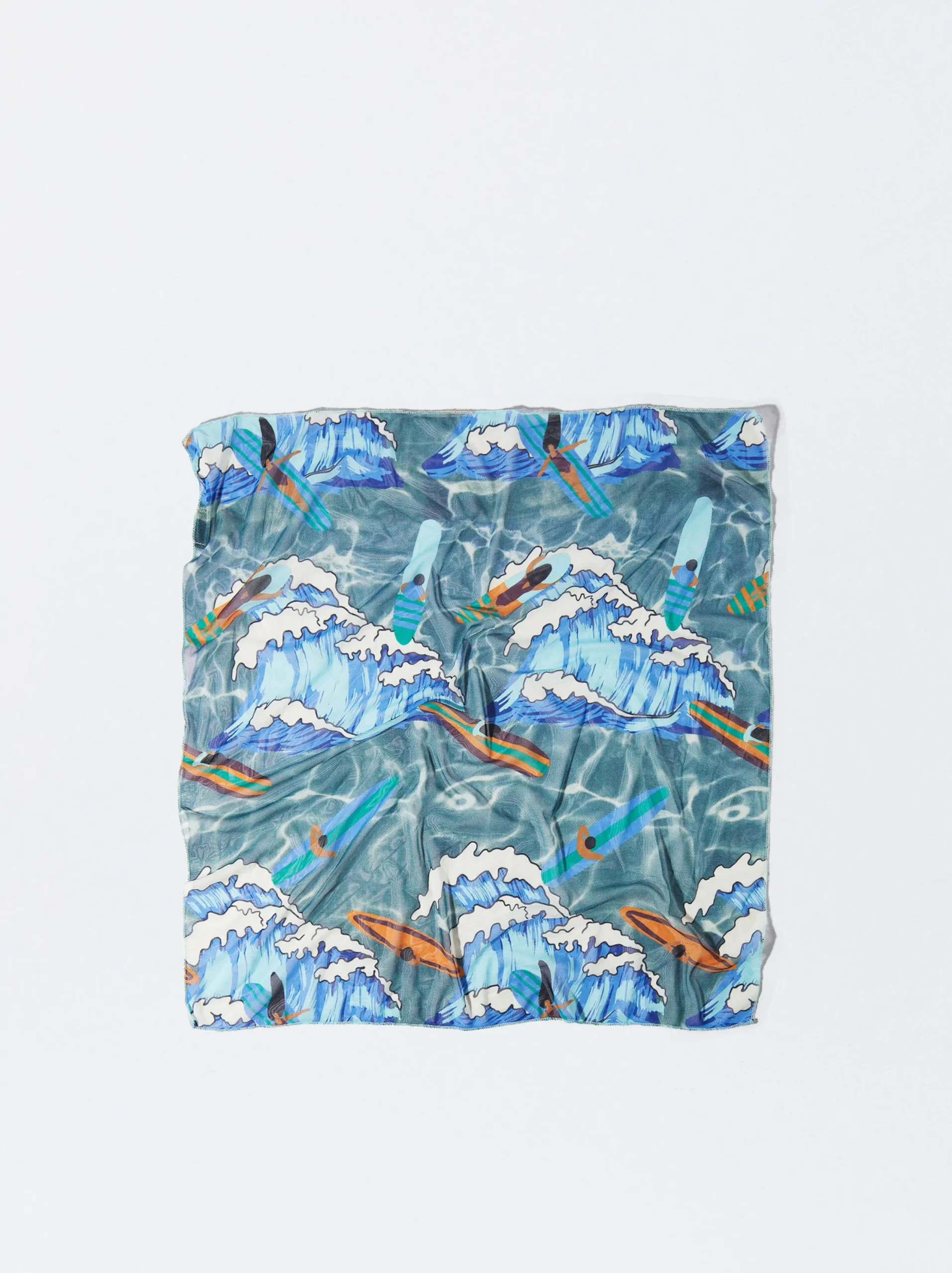 PARFOIS Pañuelo Cuadrado Estampado Multicor Discount