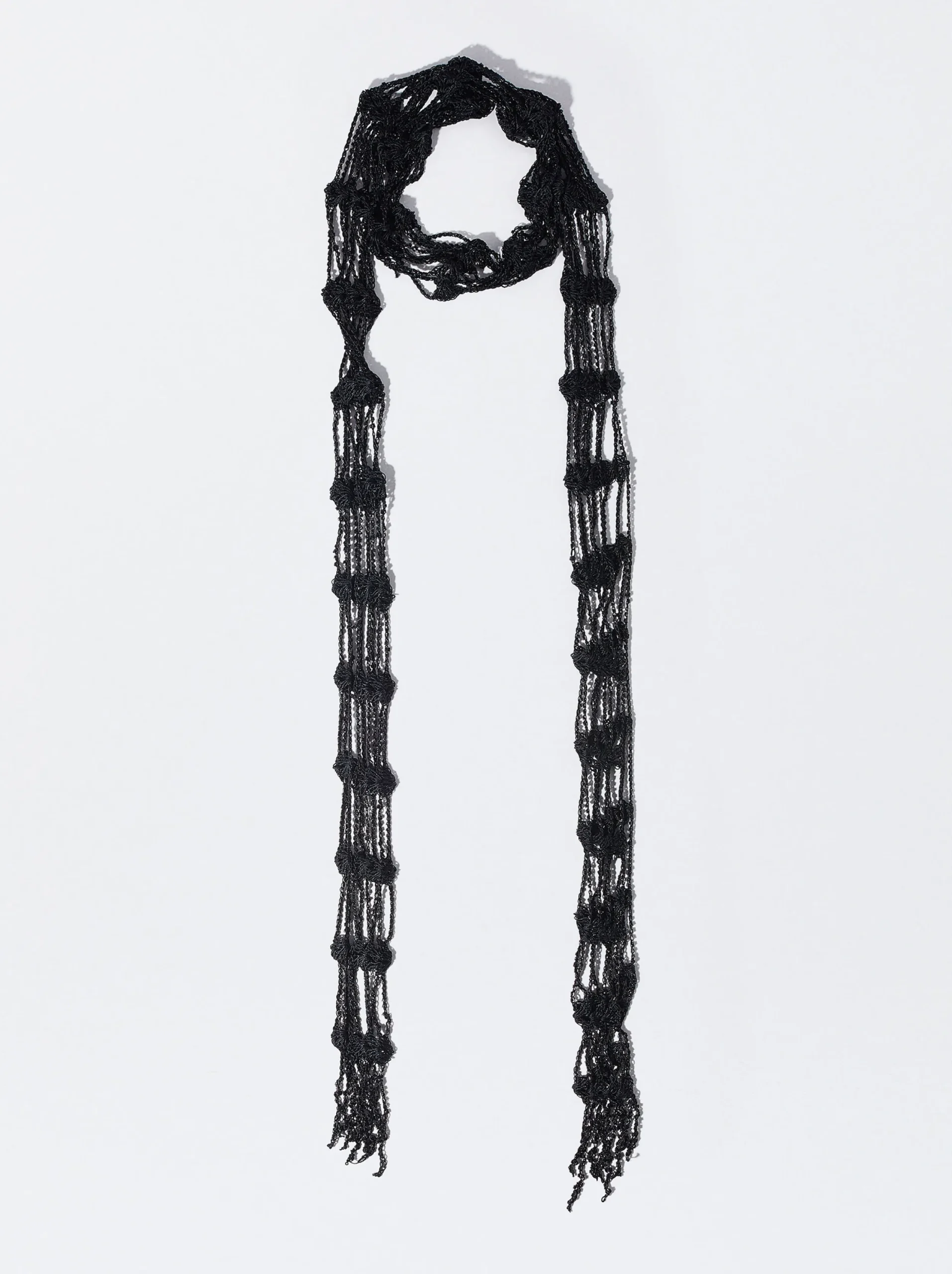 PARFOIS Pañuelo De Ceremonia Abalorios Negro Fashion
