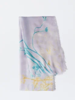 PARFOIS Pañuelo Estampado Floral Azul Discount