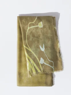 PARFOIS Pañuelo Estampado Floral Verde Cheap