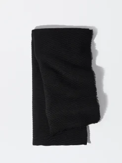 PARFOIS Pa&ntilde;uelo Plisado Negro Fashion
