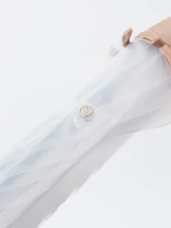 PARFOIS Paraguas Grande Transparente Gris Hot