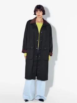 PARFOIS Parka Larga Negro Best