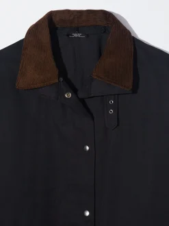 PARFOIS Parka Larga Negro Best