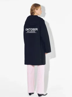 PARFOIS Parka Larga Con Capucha Negro Cheap