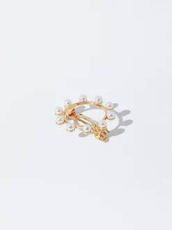PARFOIS Pasador De Pelo Con Perlas Blanco Outlet