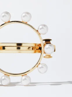 PARFOIS Pasador De Pelo Con Perlas Blanco Outlet