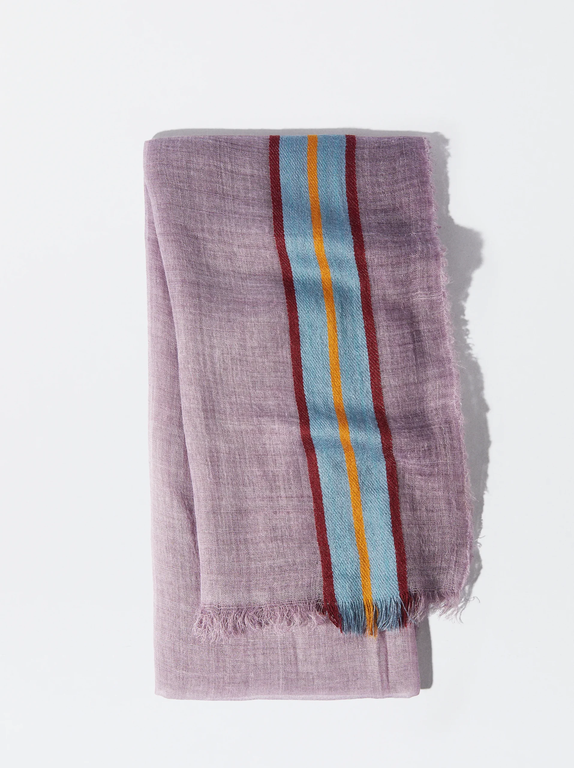 PARFOIS Pashmina Con Lana Violeta New