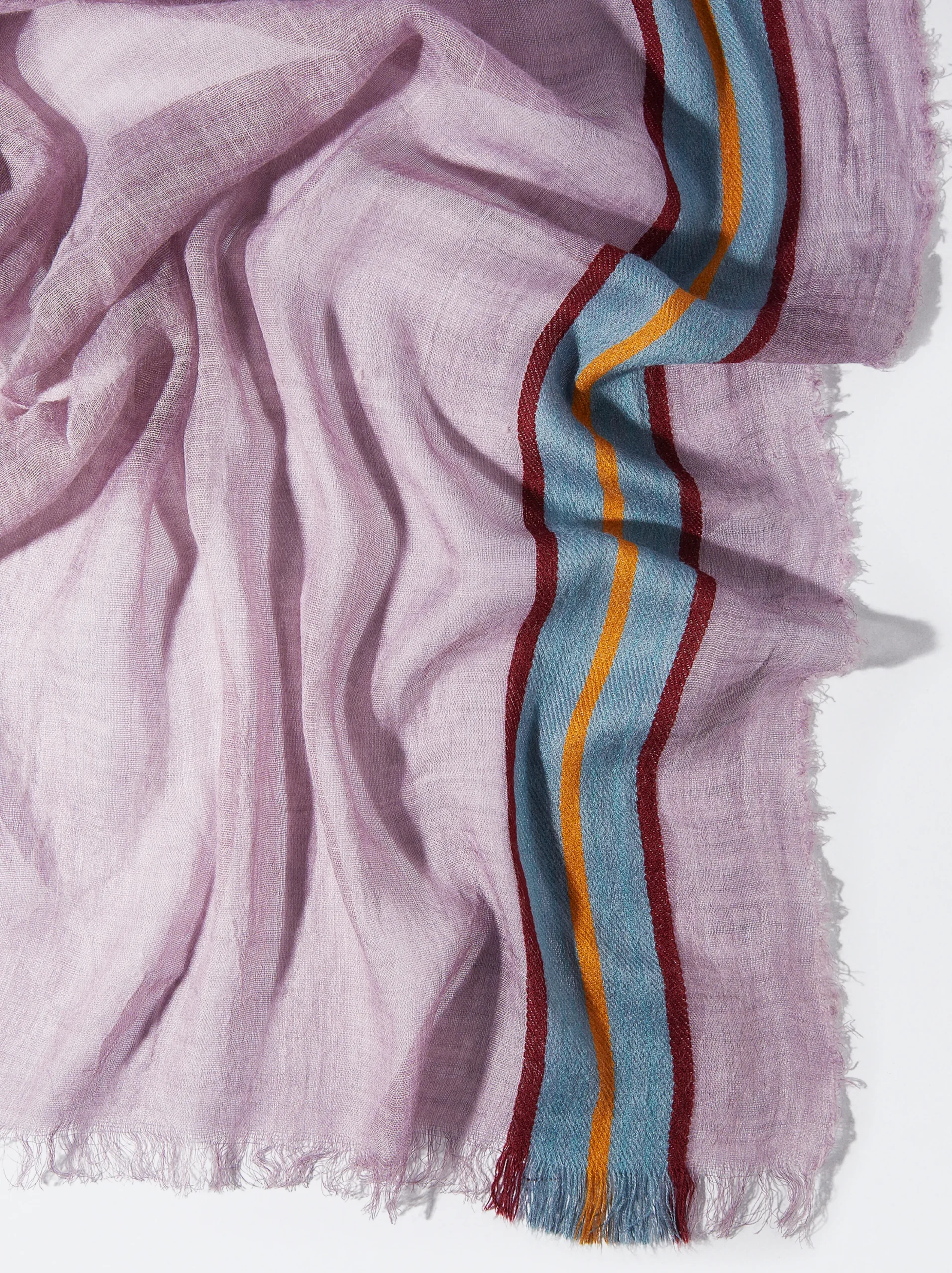 PARFOIS Pashmina Con Lana Violeta New