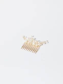 PARFOIS Peineta Con Perlas Blanco Clearance