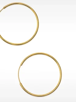 PARFOIS Pendiente De Aro Cortos De Plata 925 Dorado Online