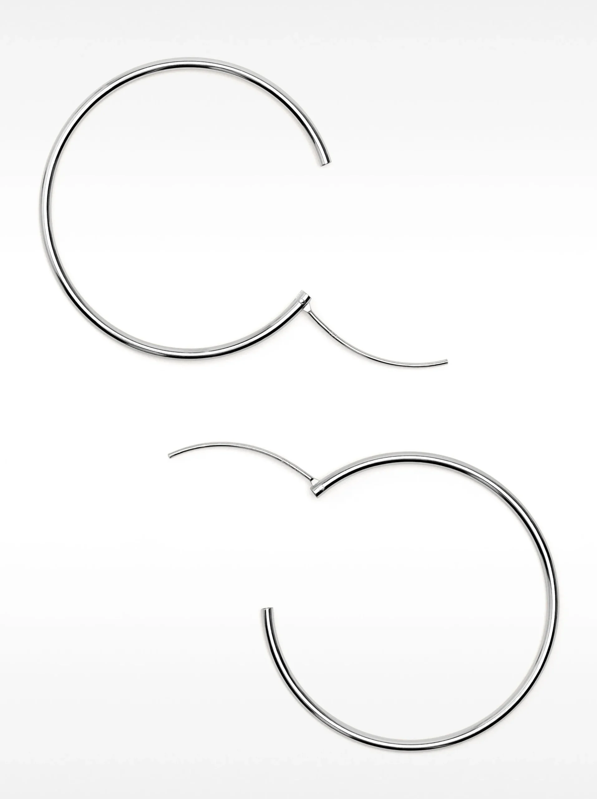 PARFOIS Pendiente De Aro Cortos De Plata 925 Plateado Shop