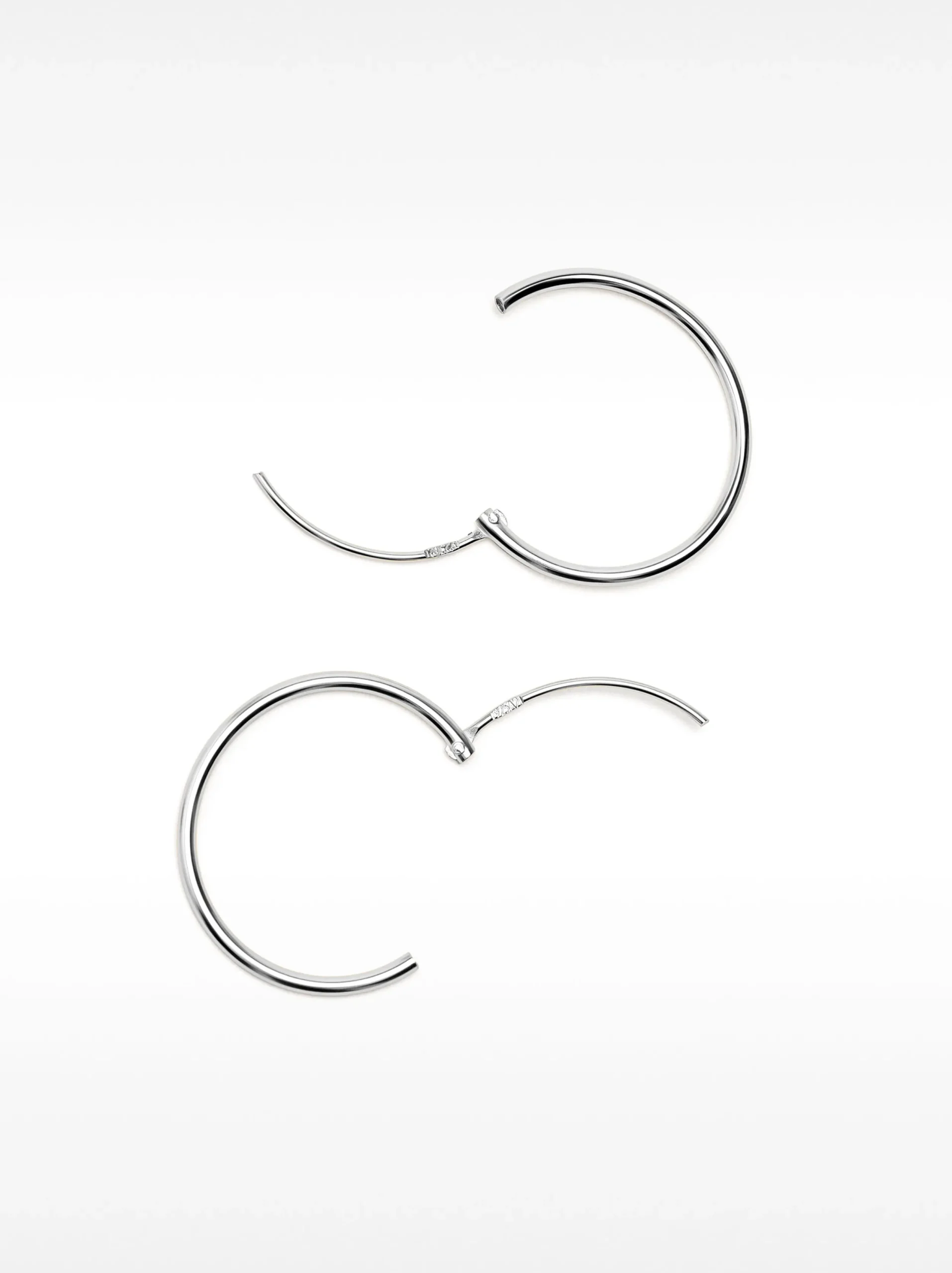 PARFOIS Pendiente De Aro Cortos De Plata 925 Plateado Hot