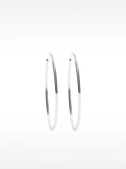 PARFOIS Pendiente De Aro Largos De Plata 925 Plateado Outlet