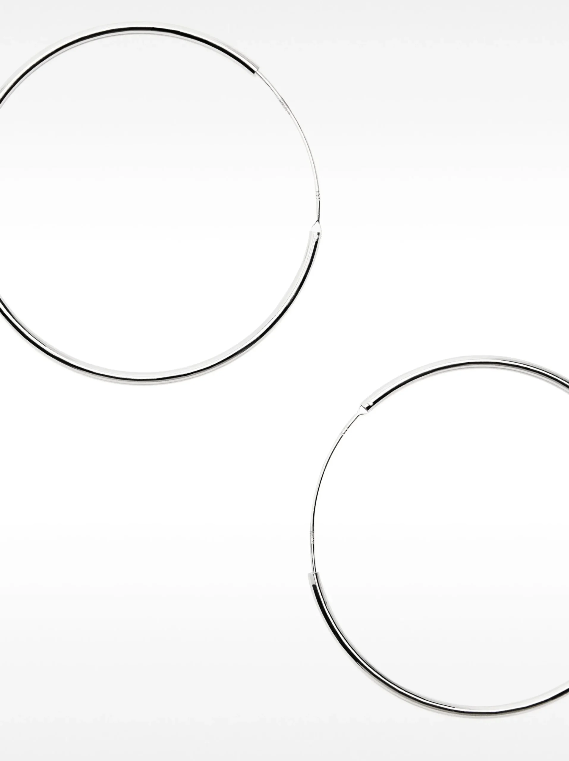 PARFOIS Pendiente De Aro Largos De Plata 925 Plateado Outlet
