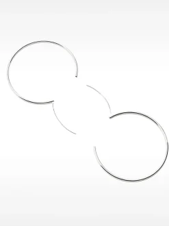 PARFOIS Pendiente De Aro Largos De Plata 925 Plateado Outlet
