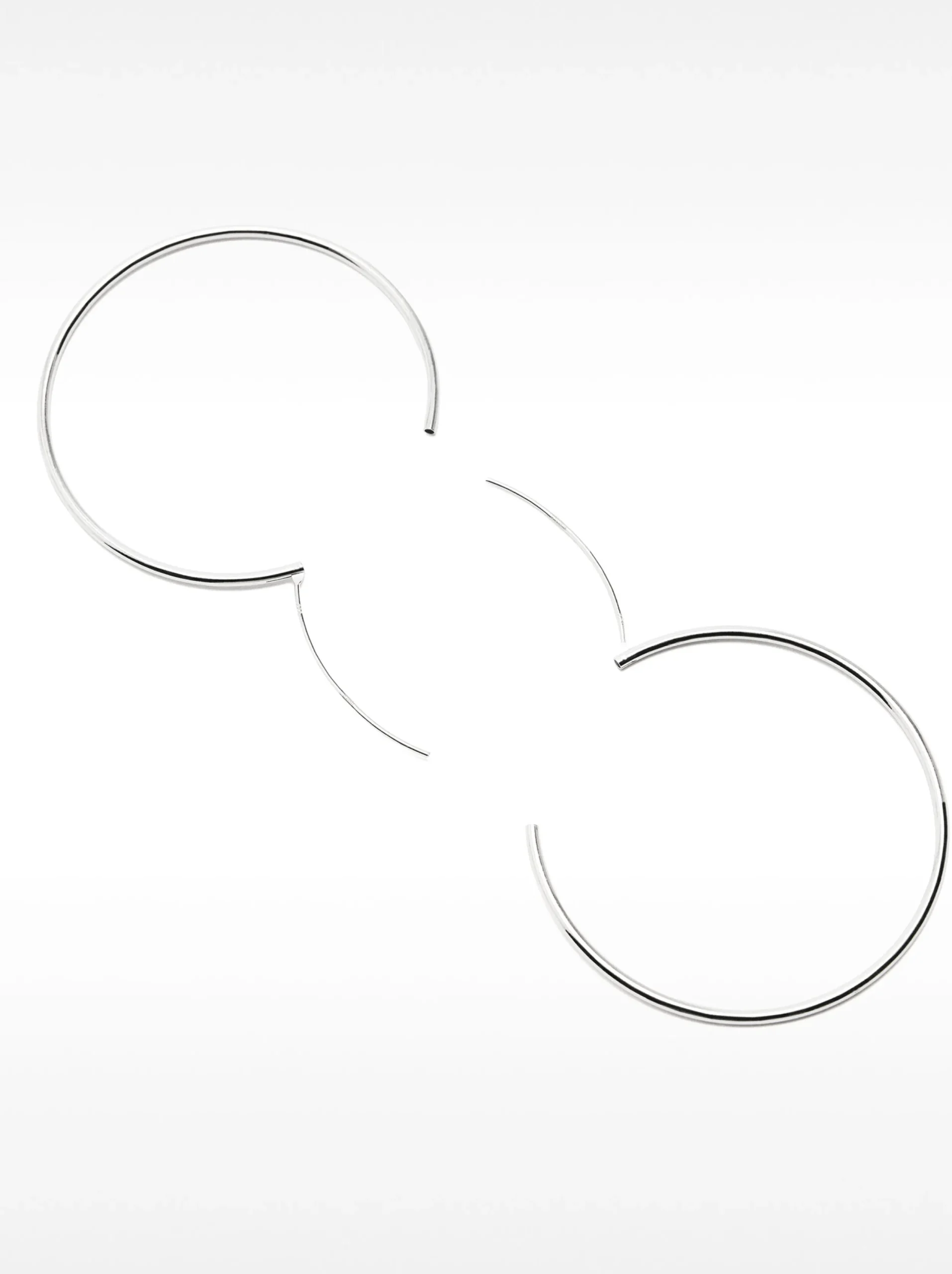 PARFOIS Pendiente De Aro Largos De Plata 925 Plateado Outlet