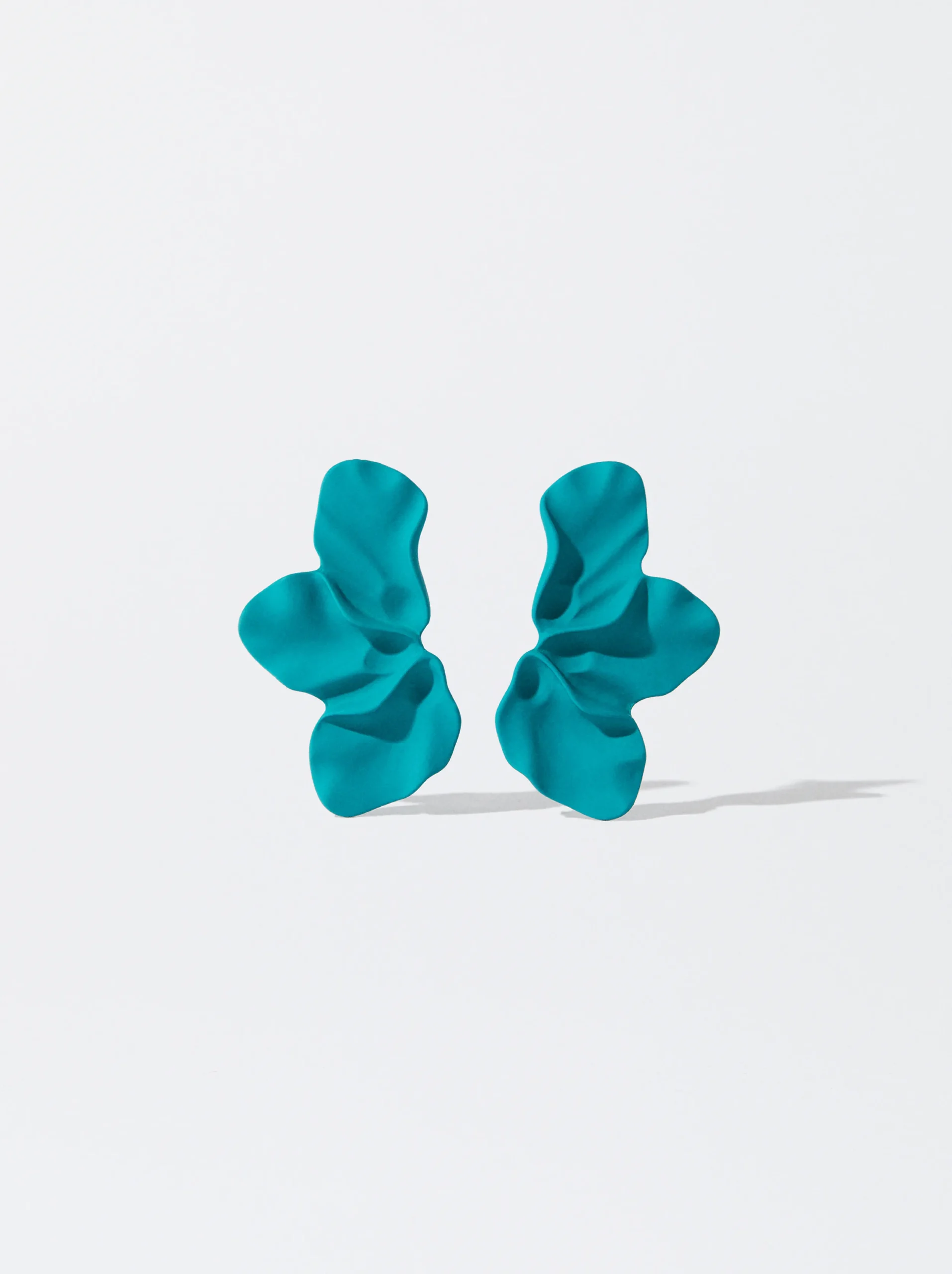 PARFOIS Pendiente Flor Acrílico Azul Store