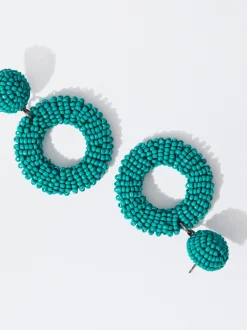 PARFOIS Pendientes Abalorios Azul Best Sale
