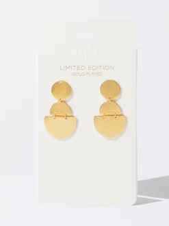 PARFOIS Pendientes Bañados En Oro De 18 Quilates Dorado Flash Sale