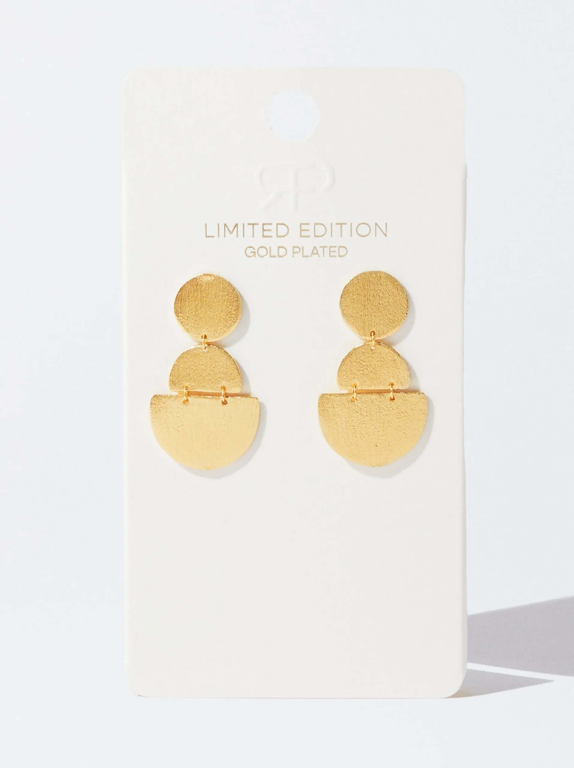 PARFOIS Pendientes Bañados En Oro De 18 Quilates Dorado Flash Sale