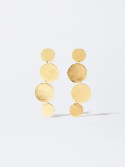 PARFOIS Pendientes Bañados En Oro De 18 Quilates Dorado Hot