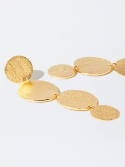 PARFOIS Pendientes Bañados En Oro De 18 Quilates Dorado Hot