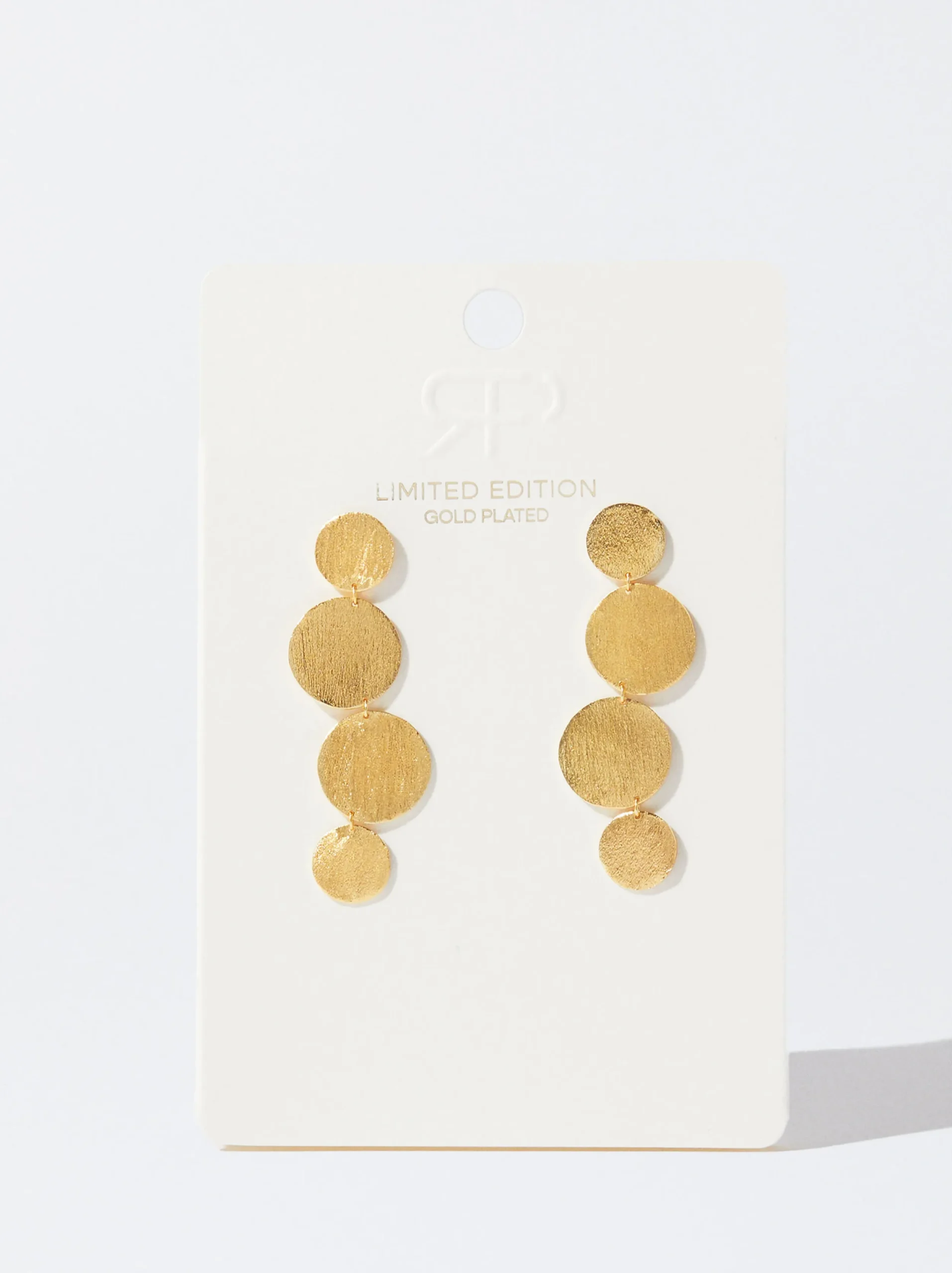 PARFOIS Pendientes Bañados En Oro De 18 Quilates Dorado Hot