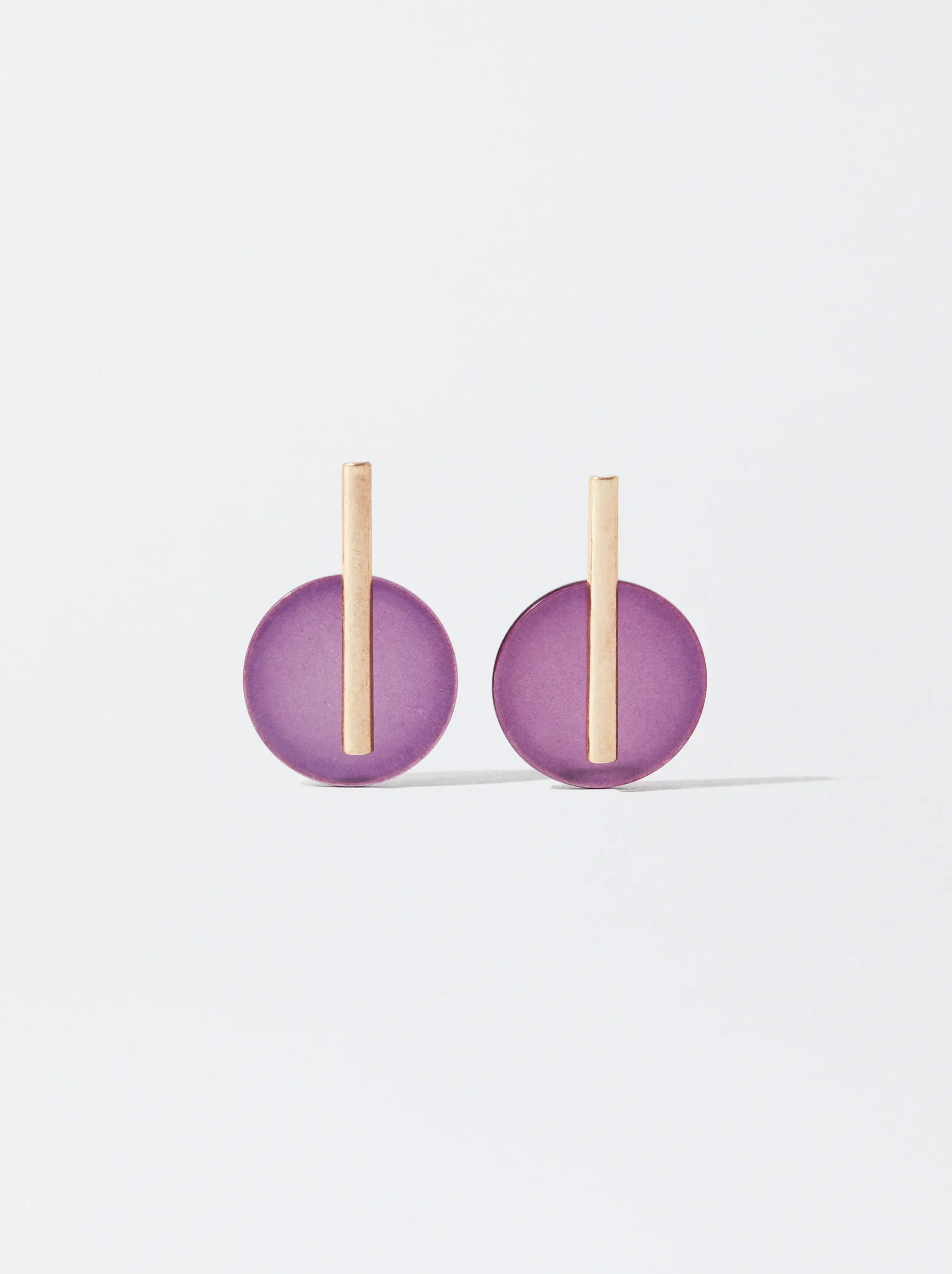PARFOIS Pendientes Bicolor Violeta Outlet