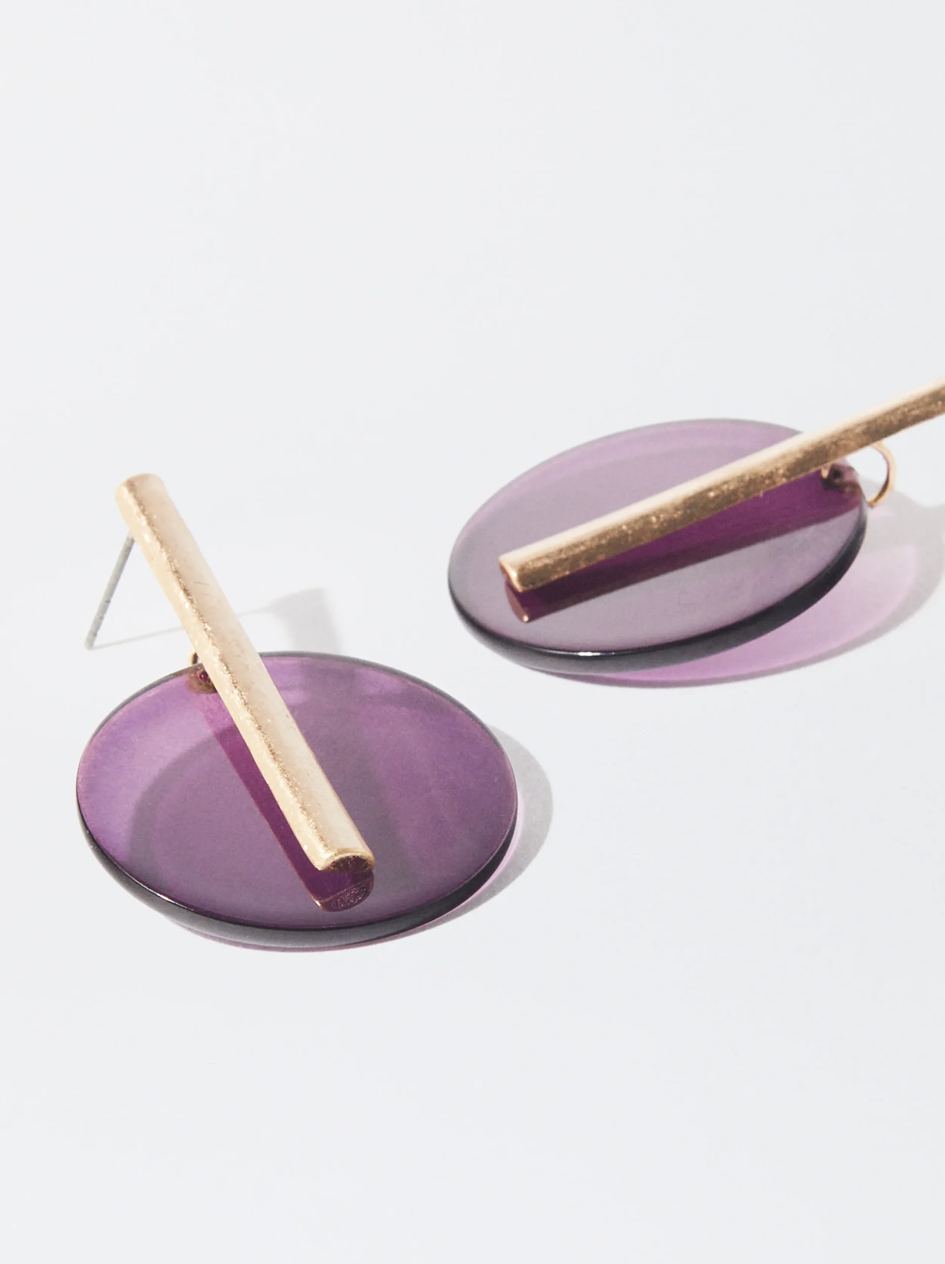 PARFOIS Pendientes Bicolor Violeta Outlet