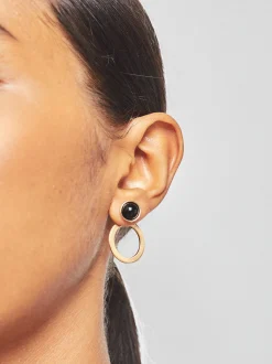 PARFOIS Pendientes Bicolor Negro Outlet