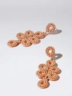 PARFOIS Pendientes Con Abalorios Naranja Sale