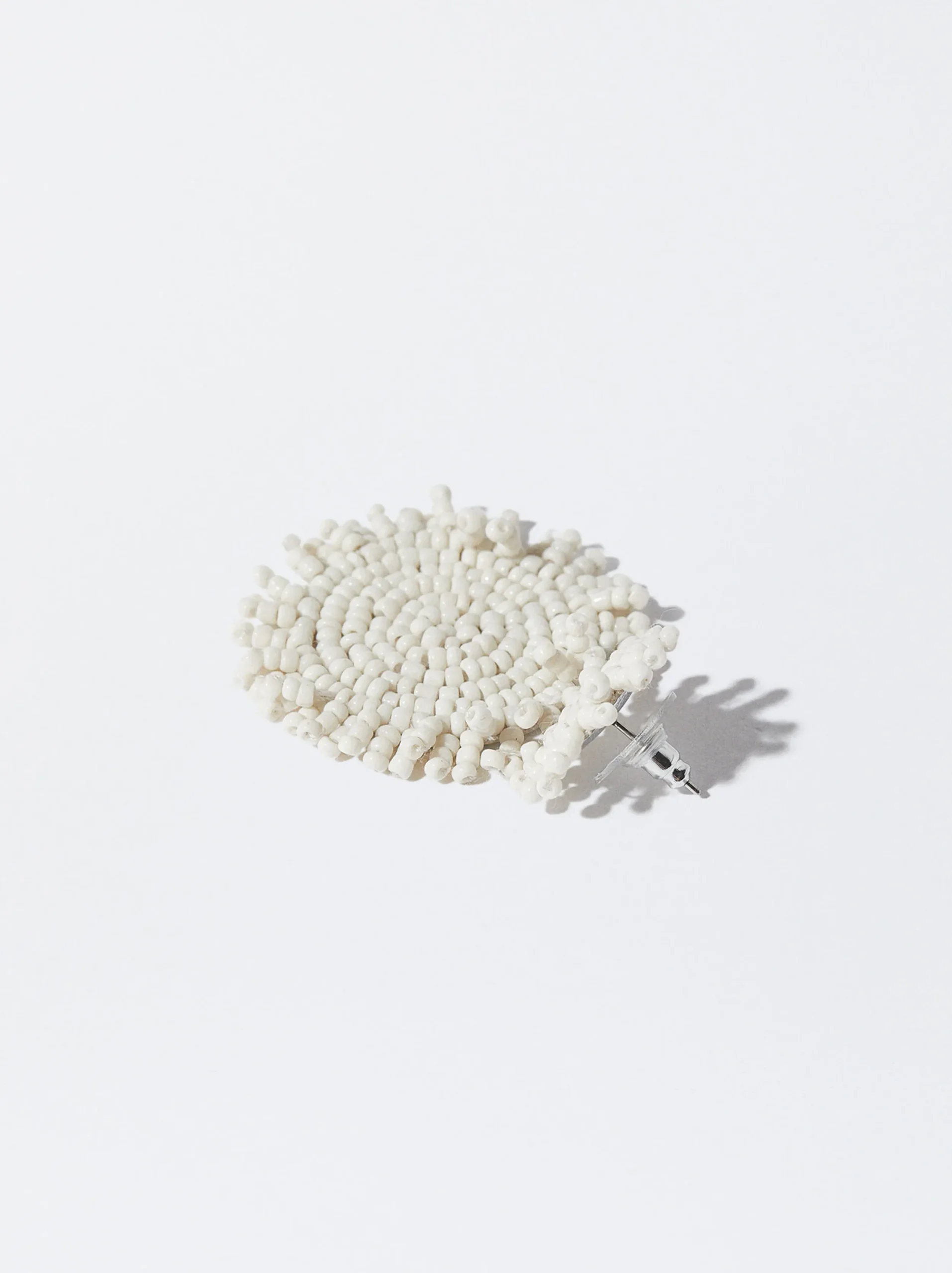 PARFOIS Pendientes Con Abalorios Blanco Clearance