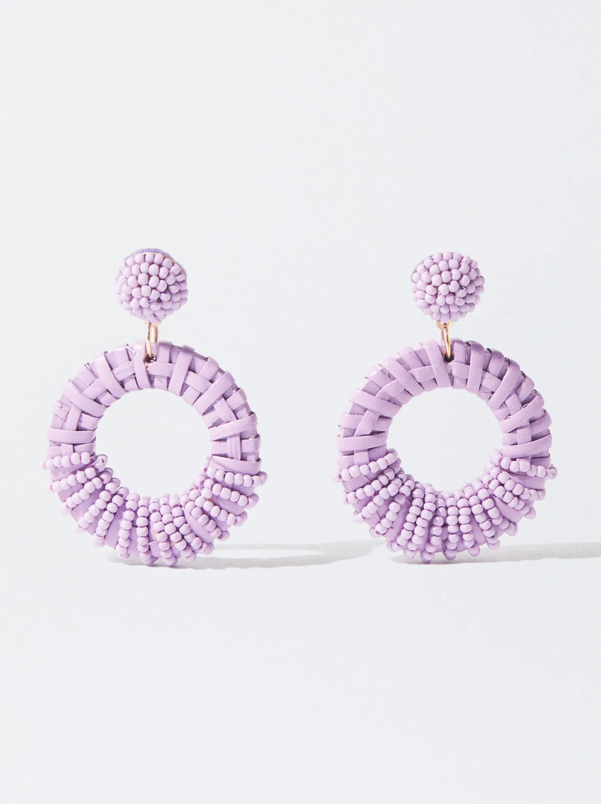 PARFOIS Pendientes Con Abalorios Violeta Online
