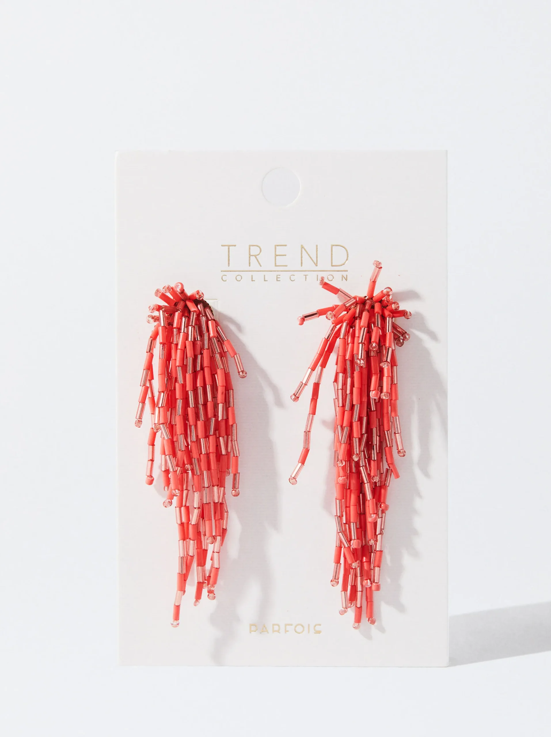 PARFOIS Pendientes Con Abalorios Coral Fashion