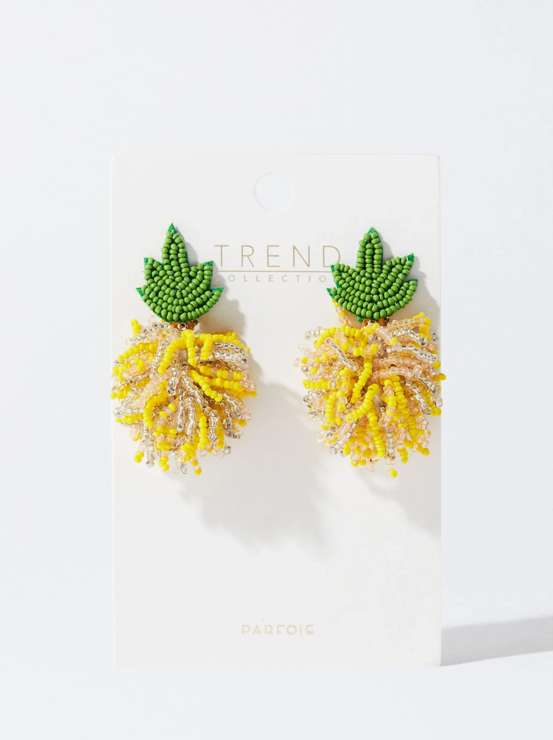 PARFOIS Pendientes Con Abalorios Amarillo Cheap