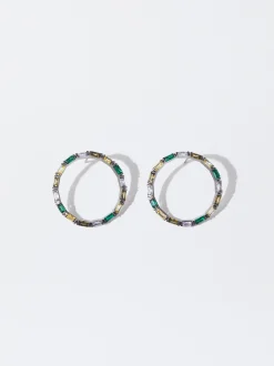 PARFOIS Pendientes Con Circonitas Multicor Flash Sale