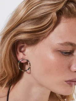 PARFOIS Pendientes Con Circonitas Multicor Flash Sale