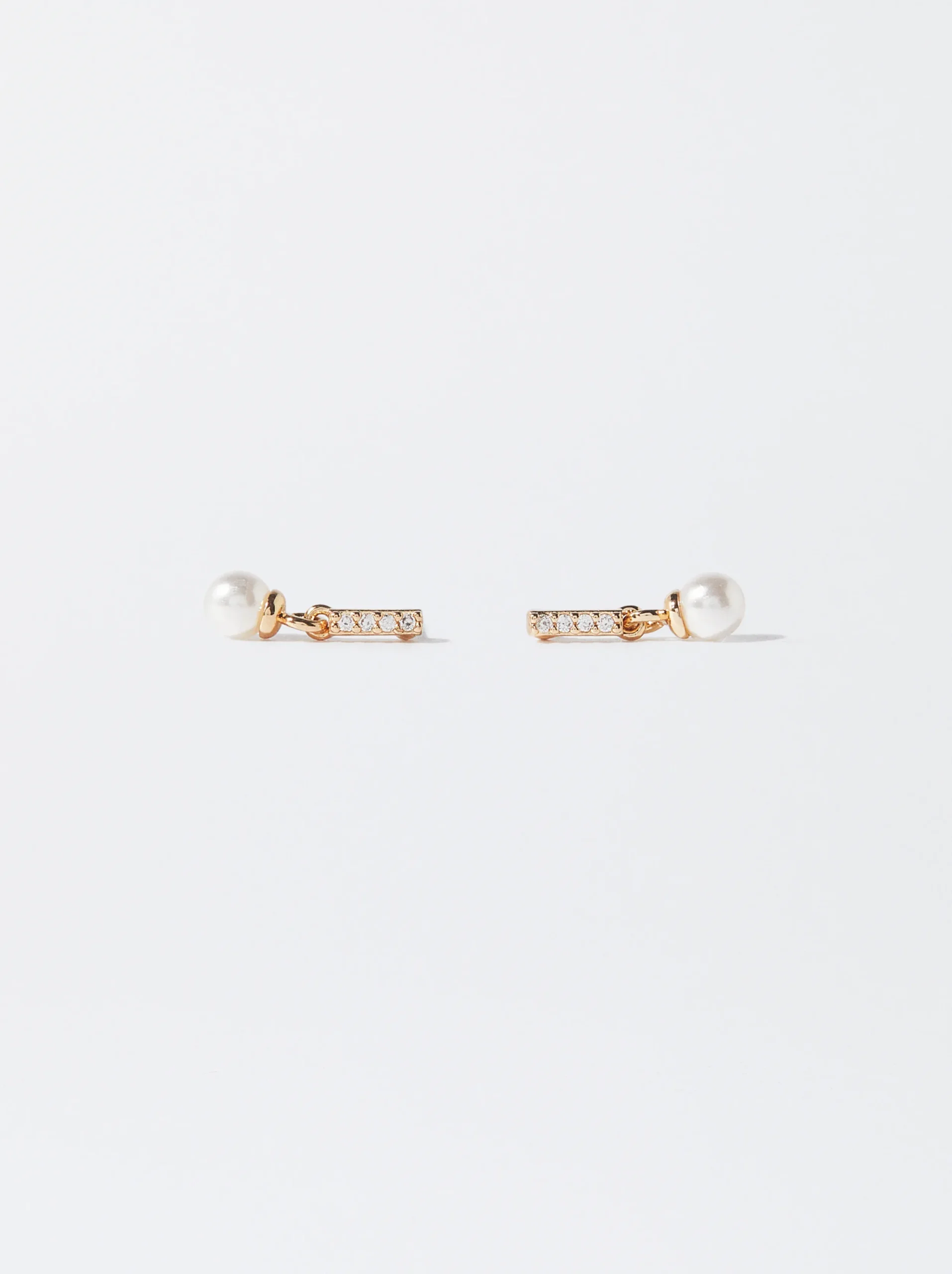 PARFOIS Pendientes Con Circonitas Dorado Flash Sale