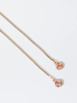 PARFOIS Pendientes Con Circonitas Multicor Outlet