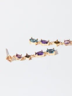 PARFOIS Pendientes Con Circonitas Multicor Clearance
